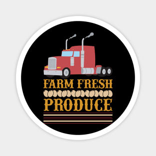 Farm Fresh Produce T Shirt For Women Men Magnet